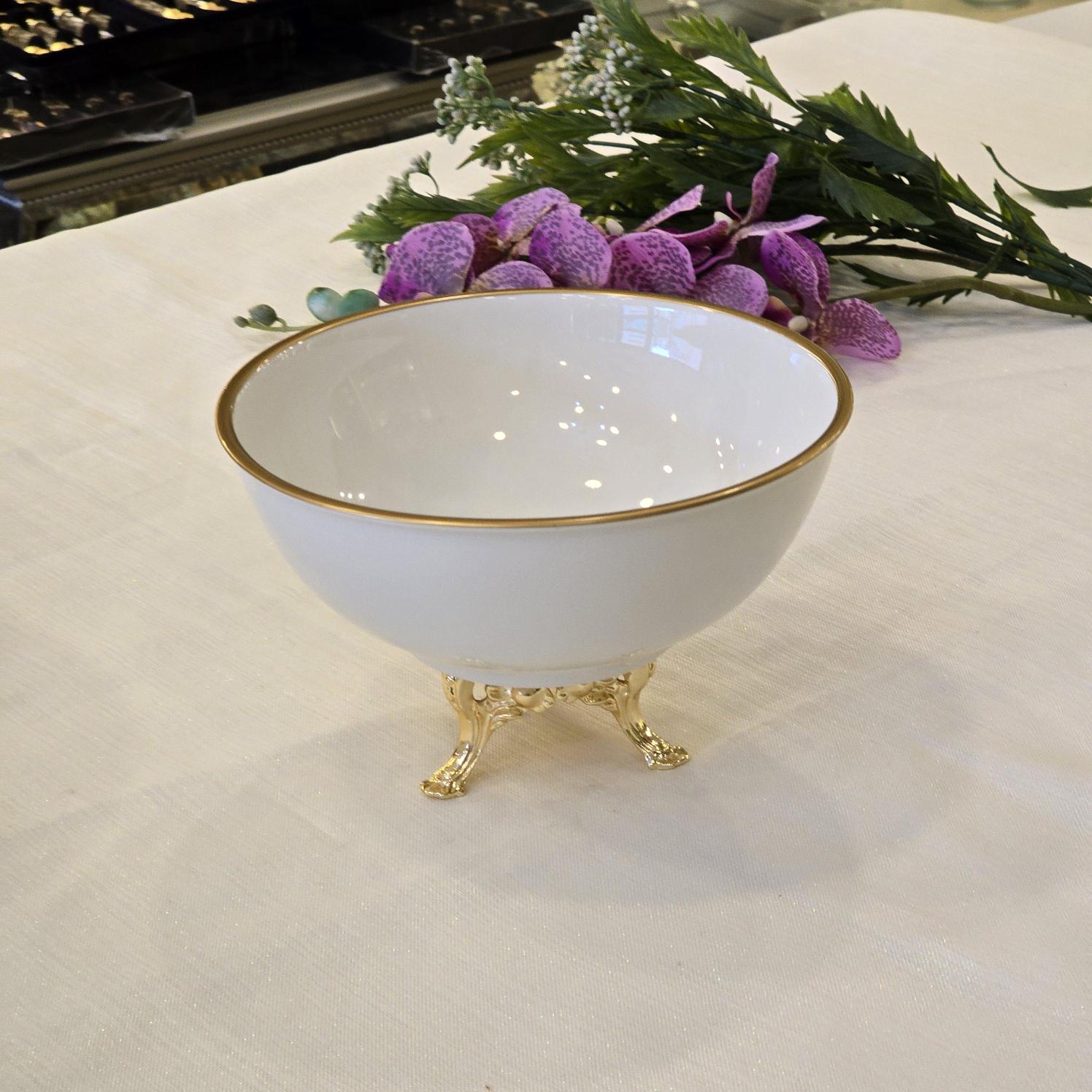 21 cm Porselen Salata Kasesi Gold