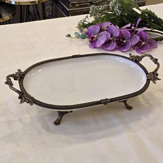Porselen Servis Tabağı 25 cm