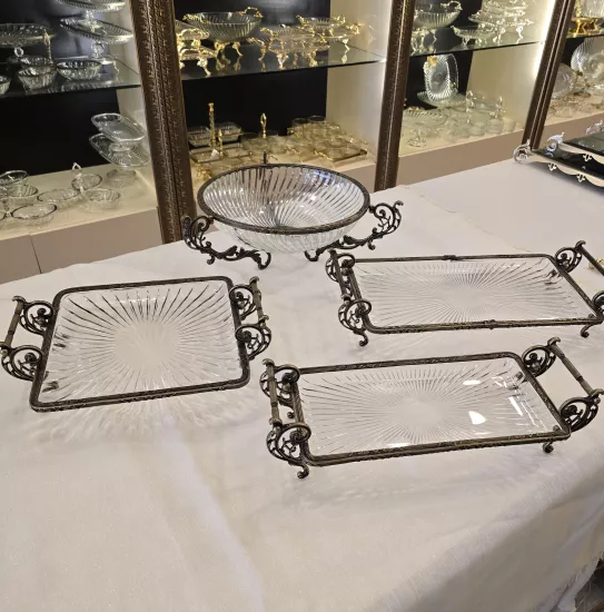 Cam Servis Tabağı Seti