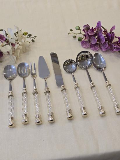 8 Parça Kristal Servis Seti