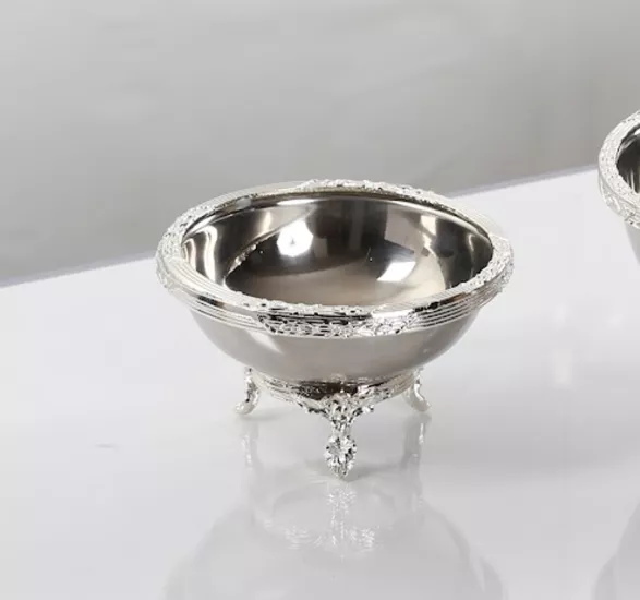 Yuvarlak Metal Sunum Kasesi