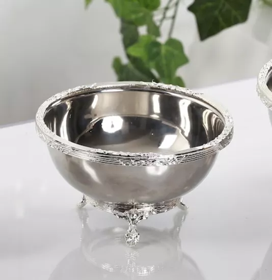 Yuvarlak Metal Sunum Kasesi