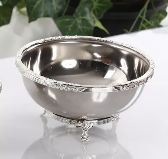 Yuvarlak Metal Sunum Kasesi