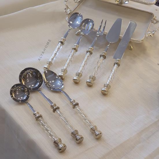 8 Parça Kristal Servis Seti