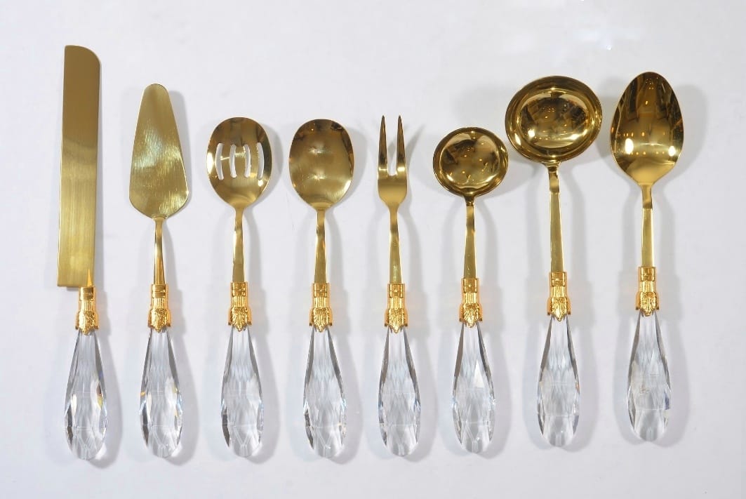 Damla 8’li Tamamen Gold Servis Seti